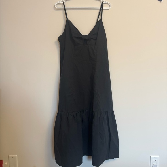 Rails Black Midi Dress with Bow Detail - Picture 6 of 16